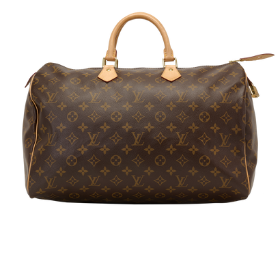 Speedy 40, &pound;650, Handbags, Brown, Canvas, Front view